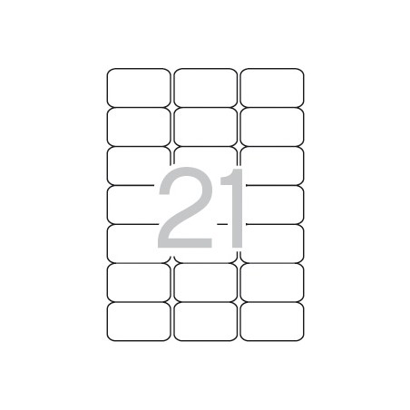 ✅ Apli Étiquettes translucides résistantes aux intempéries 63,5 x 38,1 mm 20 feuilles couleur Transparent en stock