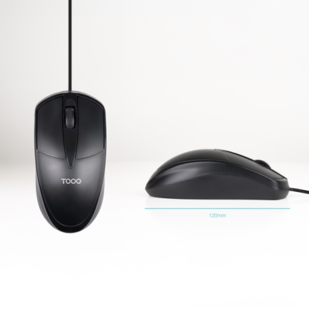 Souris USB Tooq TQM-1001-B 1000 dpi 3 boutons noire