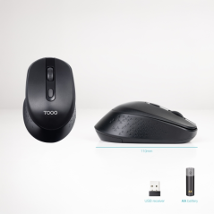 Souris sans fil noire