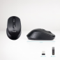 Souris sans fil Tooq TQMW-1101-B 1600 dpi noire