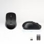 Souris sans fil Tooq TQMW-1103-B 1600 dpi noire