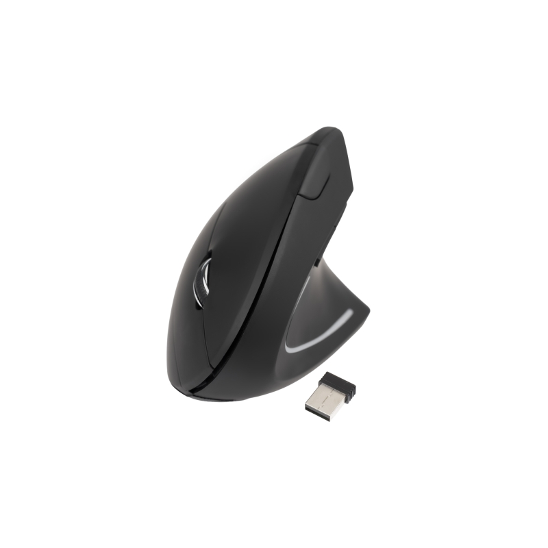 Souris ergonomique sans fil Tooq 3200 dpi noire