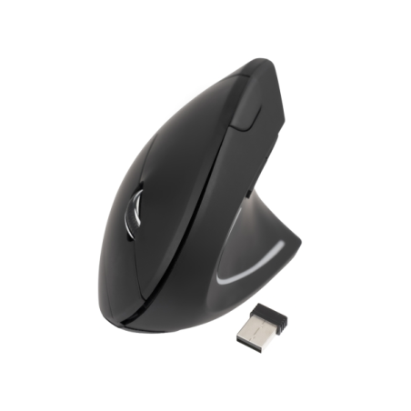 Souris ergonomique sans fil noire
