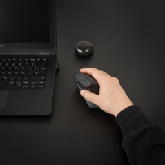 Souris ergonomique sans fil noire