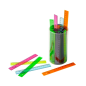Faibo lot de 100 règles scolaires 16 cm assorties