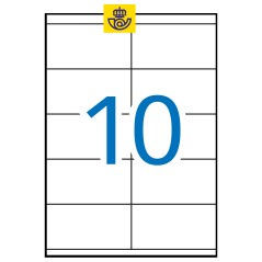 ✅ Apli étiquettes blanches permanentes 105,0 x 57,0 mm 500 feuilles couleur Blanc en stock