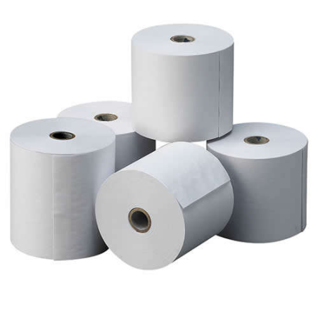 Rouleaux papier thermique blancs