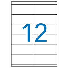 ✅ Apli étiquettes blanches permanentes 105,0 x 48,0 mm 500 feuilles couleur Blanc en stock