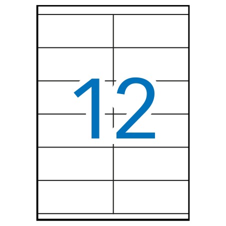 ✅ Apli étiquettes blanches permanentes 105,0 x 48,0 mm 500 feuilles couleur Blanc en stock