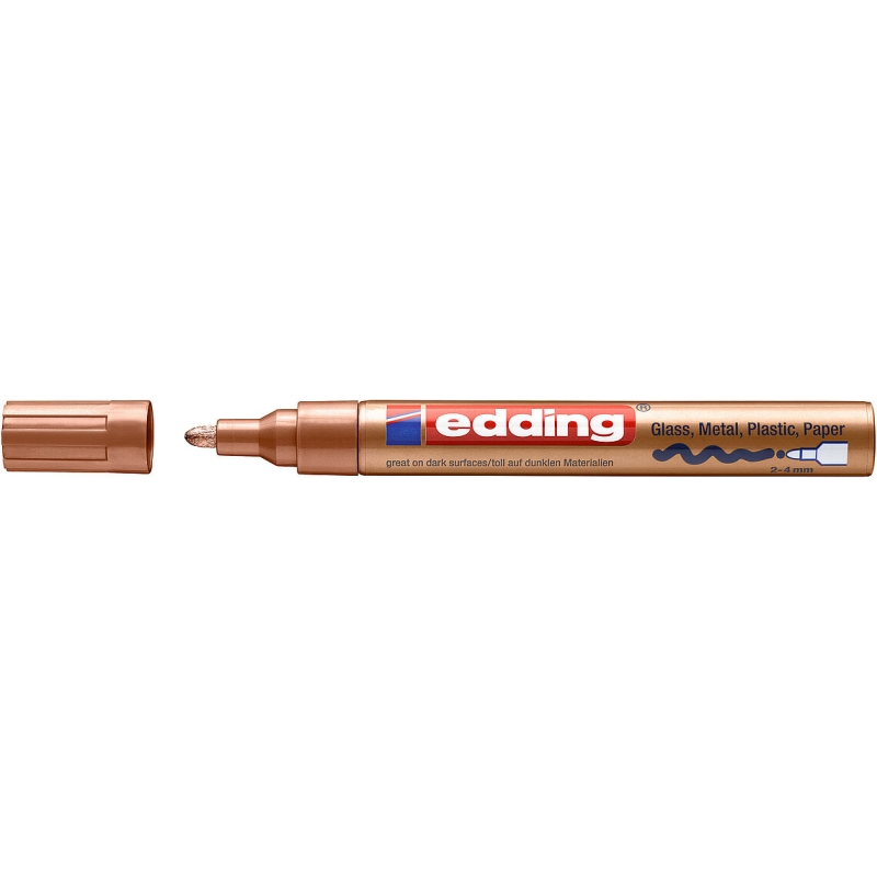 Marqueur permanent Edding 750 cuivre 2-4 mm Marqueur permanent Edding 750 cuivre 2-4 mm