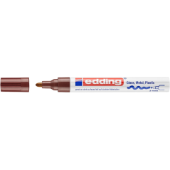 Marqueur permanent Edding brun
