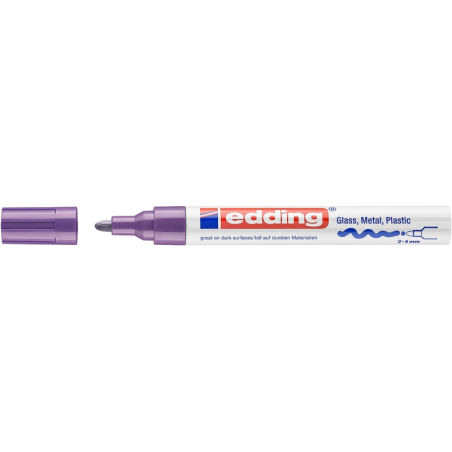 Marqueur permanent violet Edding