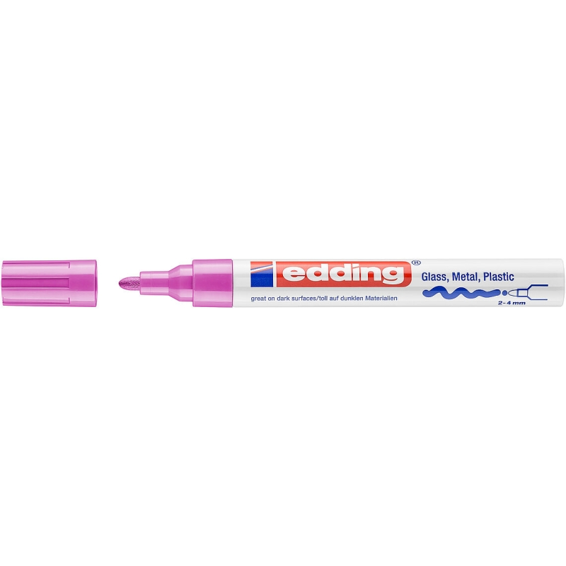 Marqueur permanent Edding 750 rose 2-4 mm Marqueur permanent Edding 750 rose 2-4 mm