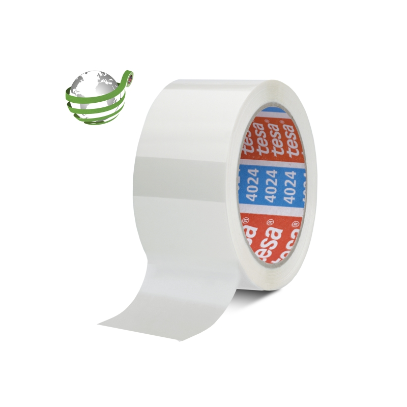 Tesa 4024 Ruban d'emballage blanc 50 mm x 66 m
