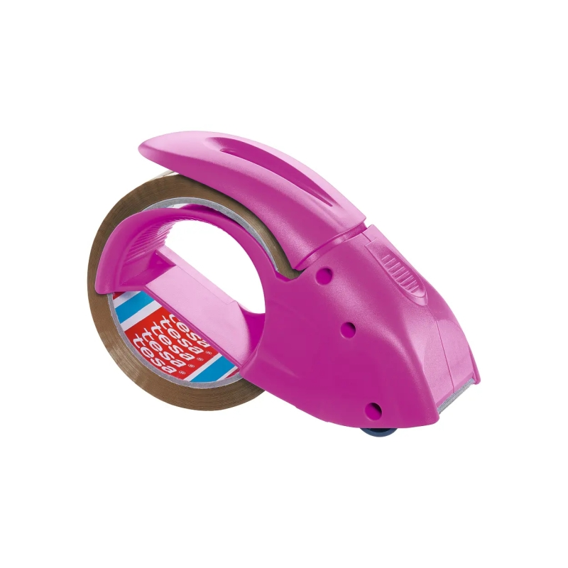 Tesa Pack'n'Go Dévidoir avec rouleau adhésif rose