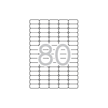 ✅ Apli Étiquettes Blanches Amovibles 35,6 x 16,9 mm 25 Feuilles couleur Blanc en stock