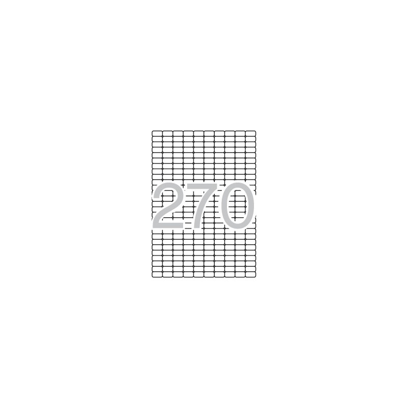 Apli Étiquettes Blanches Amovibles 17,8 x 10,0 mm 25 Feuilles