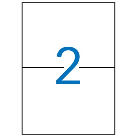 ✅ Apli étiquettes blanches amovibles 210,0 x 148,0 mm 100 feuilles couleur Blanc en stock