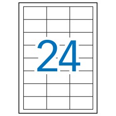 ✅ Apli étiquettes blanches amovibles 64,6 x 33,8 mm 100 feuilles couleur Blanc en stock