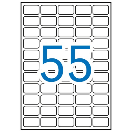 ✅ Apli étiquettes blanches amovibles 36,8 x 23,8 mm 100 feuilles couleur Blanc en stock