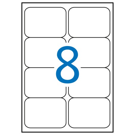 ✅ Apli Étiquettes permanentes jaunes fluorescentes 99,1 x 67,7 mm 20 feuilles couleur Amarillo Fluorescente en stock