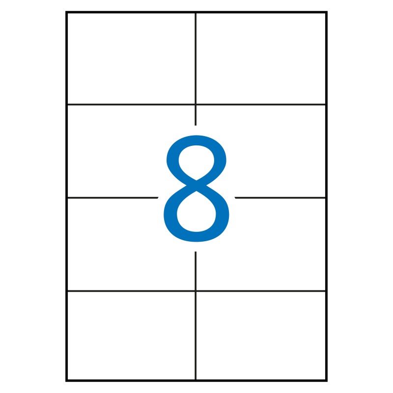 Apli étiquettes blanches permanentes pour laser 105,0 x 74,0 mm 250 feuilles