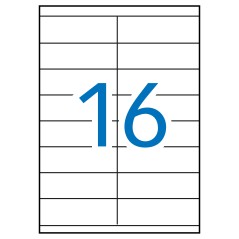 ✅ Apli étiquettes blanches permanentes pour laser 105,0 x 35,0 mm 250 feuilles couleur Blanc en stock