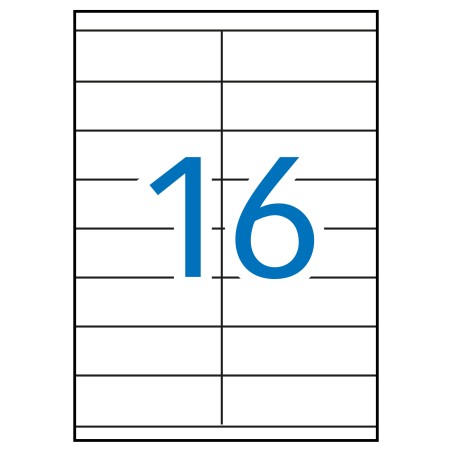 ✅ Apli étiquettes blanches permanentes pour laser 105,0 x 35,0 mm 250 feuilles couleur Blanc en stock