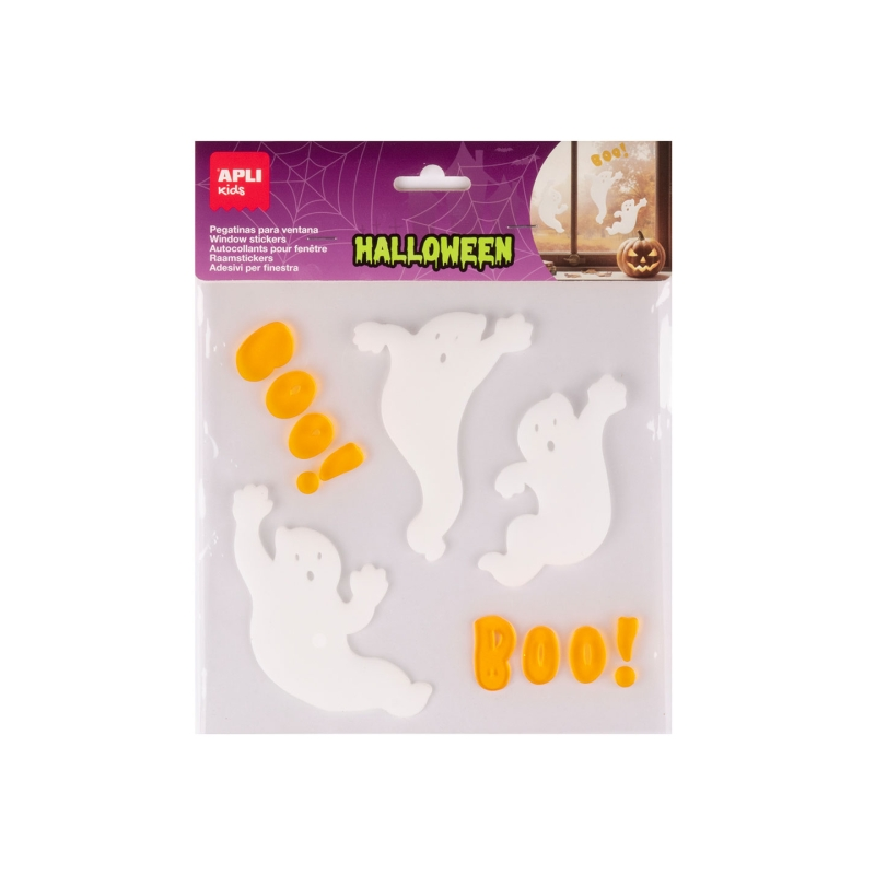 Apli Kids 11 autocollants Halloween fantômes repositionnables