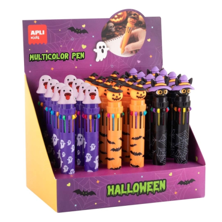 Stylos rétractables multicolores enfants