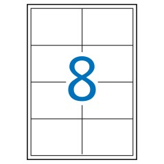 ✅ Apli étiquettes blanches permanentes pour laser 97,0 x 67,7 mm 250 feuilles couleur Blanc en stock