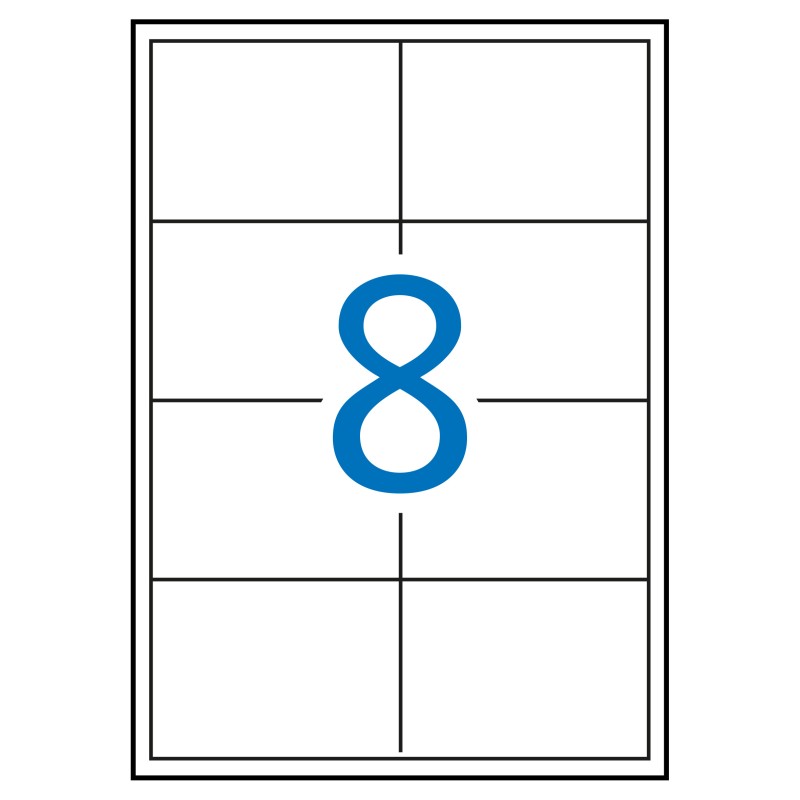 Apli étiquettes blanches permanentes pour laser 97,0 x 67,7 mm 250 feuilles