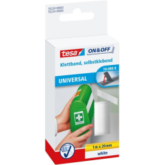 Bande velcro blanche 20 mm