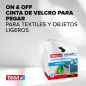 Tesa Ruban Velcro On & Off 20 mm x 2,5 m Noir Tesa Ruban Velcro On & Off 20 mm x 2,5 m Noir