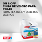 Tesa Bande Velcro On & Off 20 mm x 2,5 m Blanc Tesa Bande Velcro On & Off 20 mm x 2,5 m Blanc