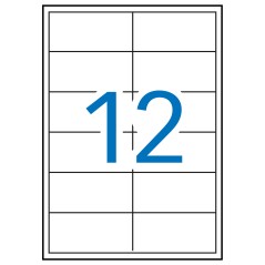 ✅ Apli étiquettes blanches permanentes pour laser 97,0 x 42,4 mm 250 feuilles couleur Blanc en stock