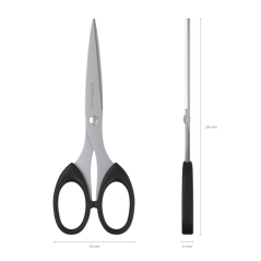 Ciseaux Top Model 16 cm noir ErichKrause