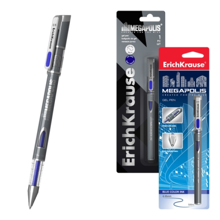 stylo gel bleu 0,5 mm