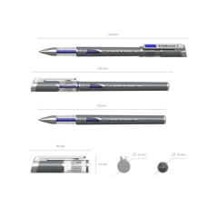 Stylo gel ErichKrause Megapolis 0,5 mm bleu
