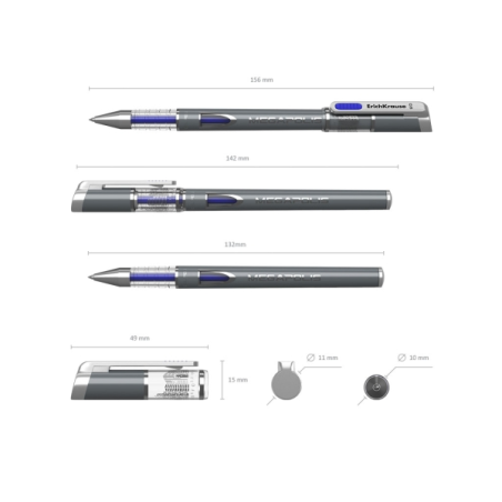 Stylo gel ErichKrause Megapolis 0,5 mm bleu