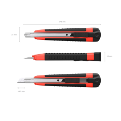 cutter automatique rouge 9 mm