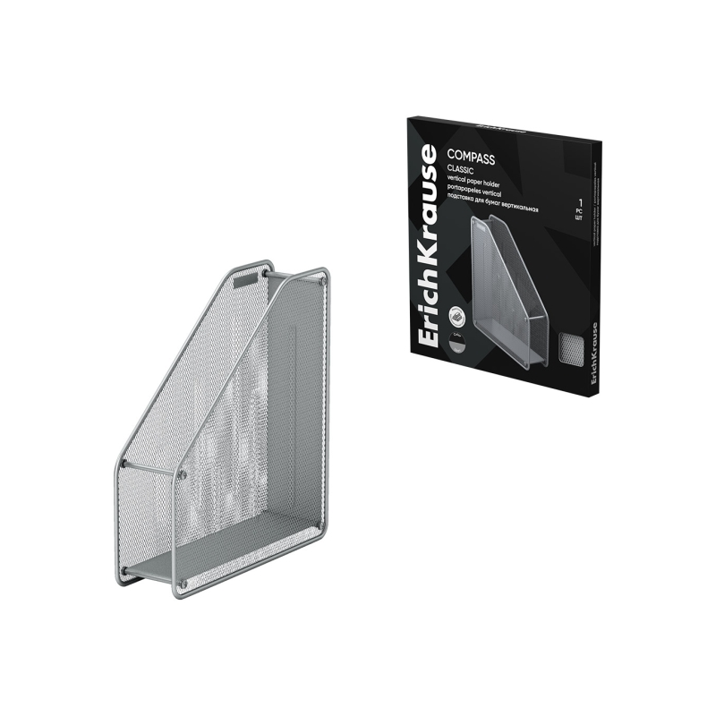 Porte-revues en acier inoxydable argent ErichKrause