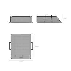 Bac à courrier empilable ErichKrause noir 340x275 mm