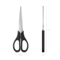 Ciseaux pour gauchers ErichKrause EasyCut 17 cm noir Ciseaux pour gauchers ErichKrause EasyCut 17 cm noir
