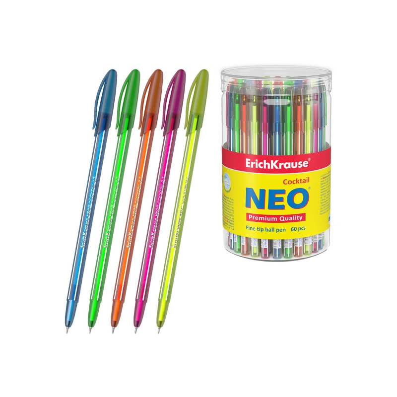 Stylo-bille ErichKrause Neo Stick Cocktail bleu 0,26 mm Stylo-bille ErichKrause Neo Stick Cocktail bleu 0,26 mm