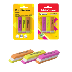 Gommes ErichKrause néon assorties