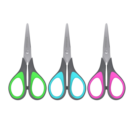 Ciseaux ErichKrause EasyCut+ 15 cm, couleurs assorties