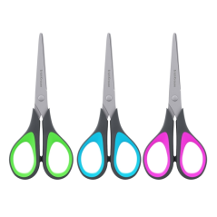 Ciseaux ErichKrause EasyCut+ 17 cm acier inox assortis