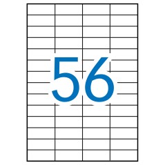 ✅ Apli Étiquettes Blanches Permanentes pour Laser 52,5 x 21,2 mm 250 Feuilles couleur Blanc en stock