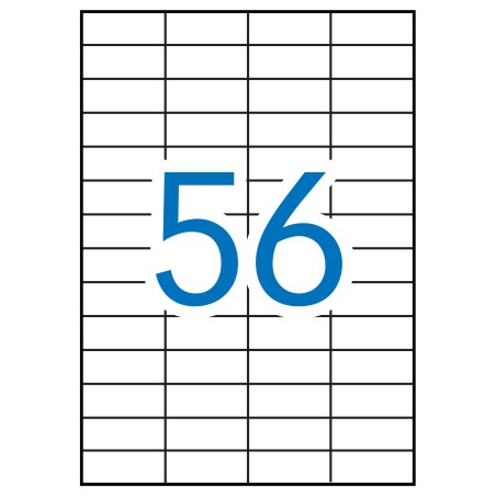 ✅ Apli Étiquettes Blanches Permanentes pour Laser 52,5 x 21,2 mm 250 Feuilles couleur Blanc en stock